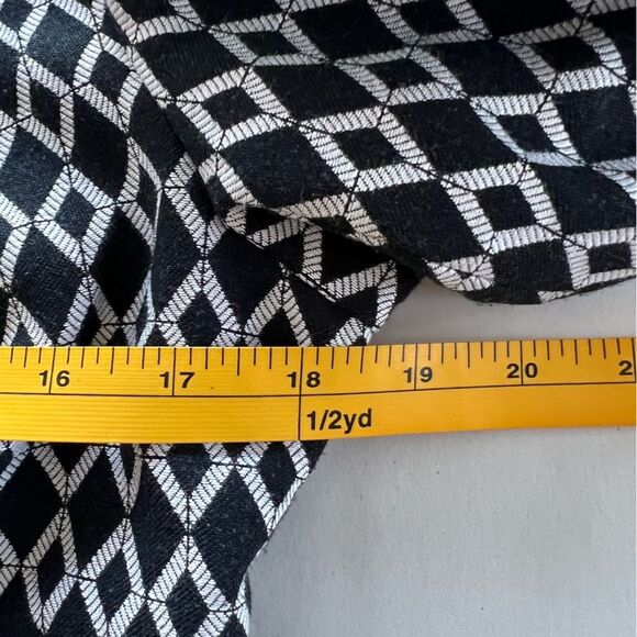 Chicos Jacket Womens Size 1 (US M/8) Black White Print Lined Full Zip Pockets - Picture 12 of 14